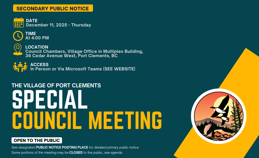 28 – December 11, 2025 – Special Council Meeting Notice – secondary